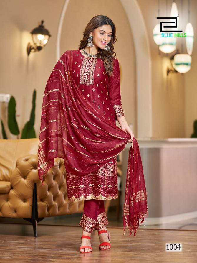 Jasmin By Blue Hills 1001-1006 Readymade Salwar Suits Catalog